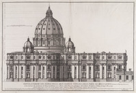 KG 15812
<br/>
Zijaanzicht St. Pieter te Rome
<br/>
<em>Specchi, Alessandro</em>